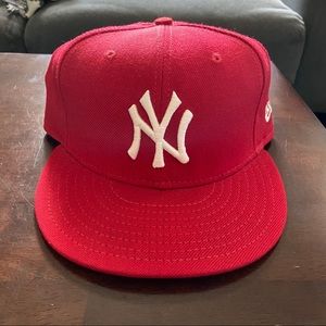 New Era 7 1/2 Red White New York Yankees F…